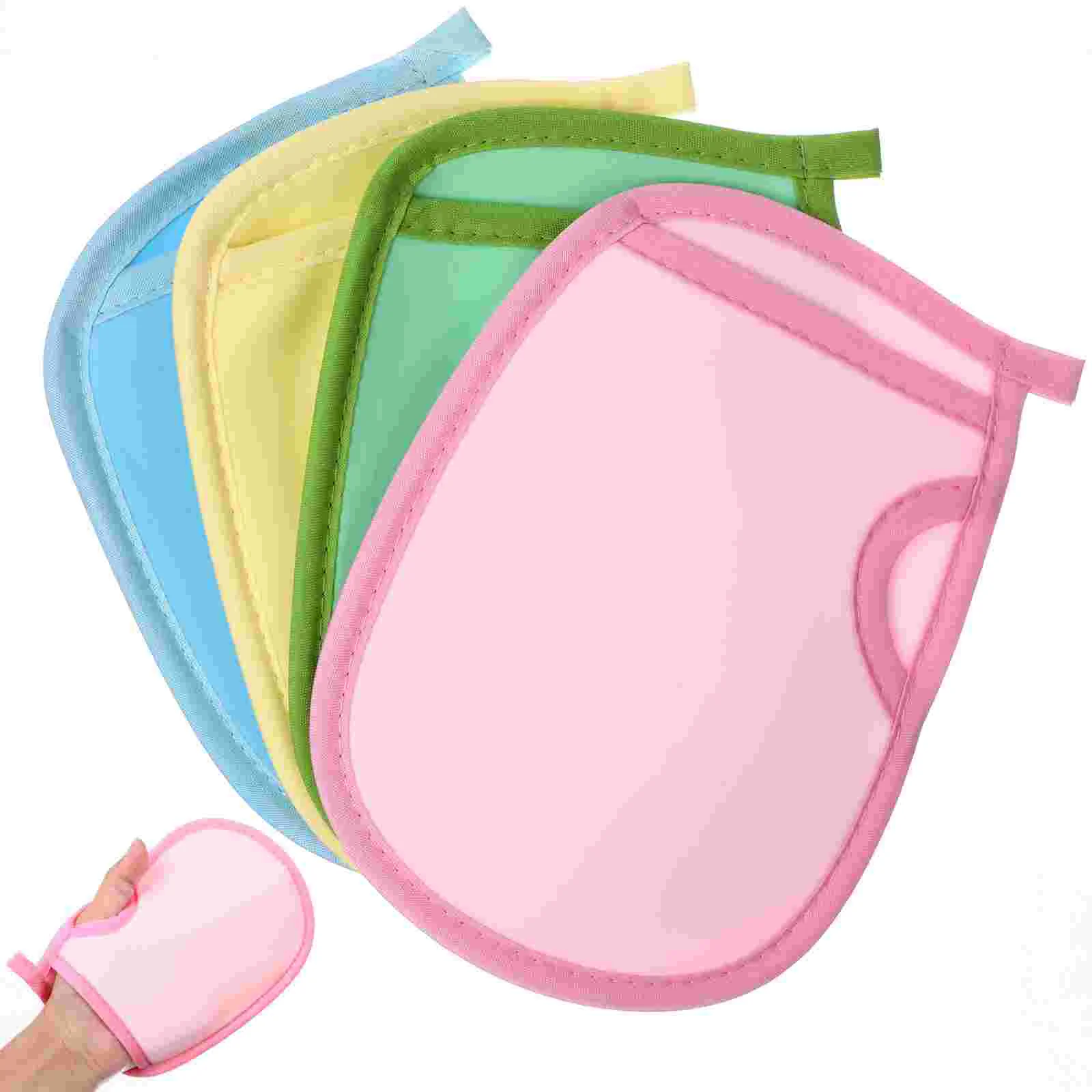 

4 Pcs Portable Glove Bath Towel Child Scrubber for Body Exfoliating Mitt Pva Mitts