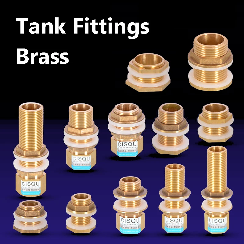 

1/2 "3/4" 1 дюйм латунный компрессионный соединитель резервуара для воды фитинг переборка соединитель резервуара для воды адаптер для шланга