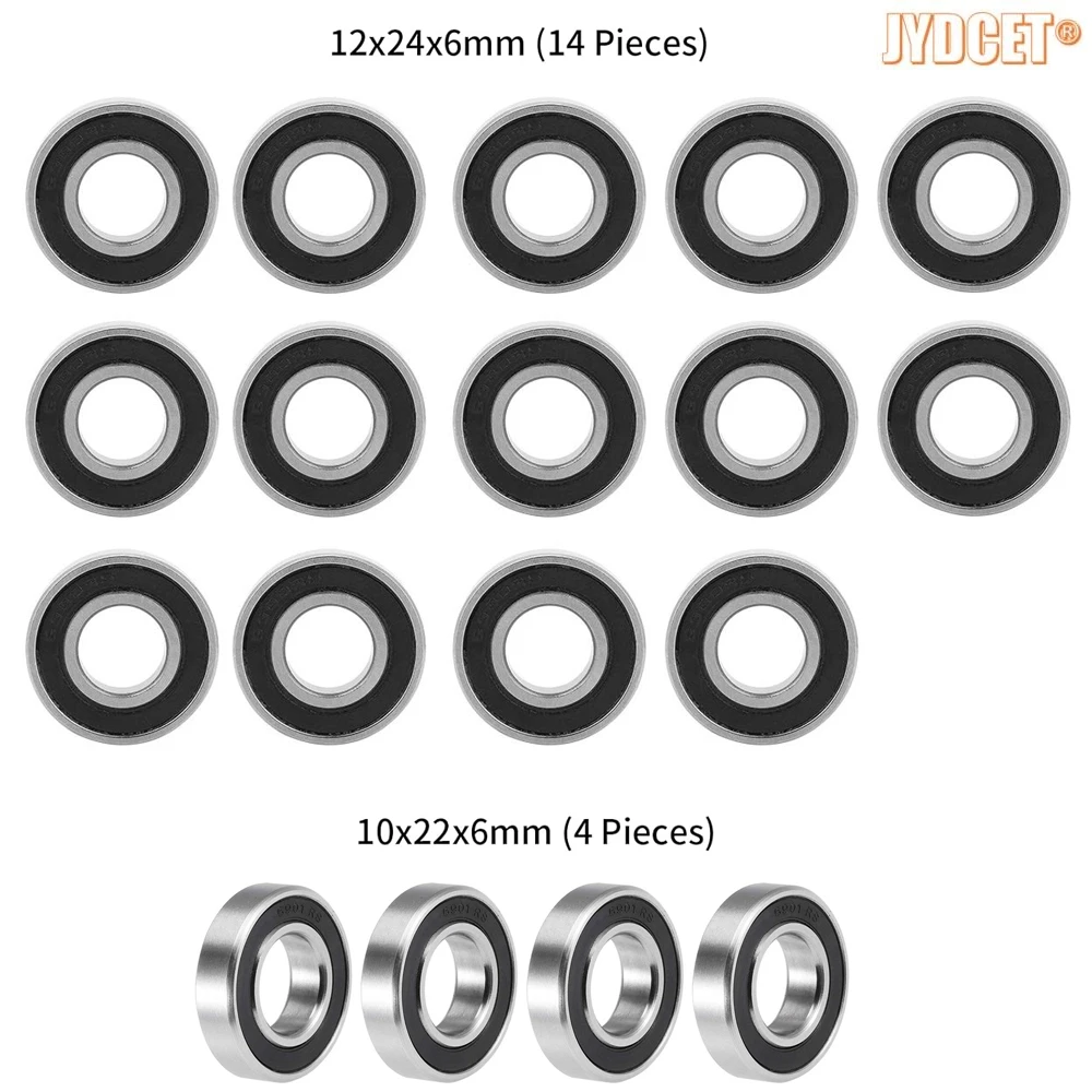 

18pcs Rubber Sealed Bearing Kit - High Speed Bearing for RC Losi 1/5 DBXL-E 2.0 Desert Buggy Model