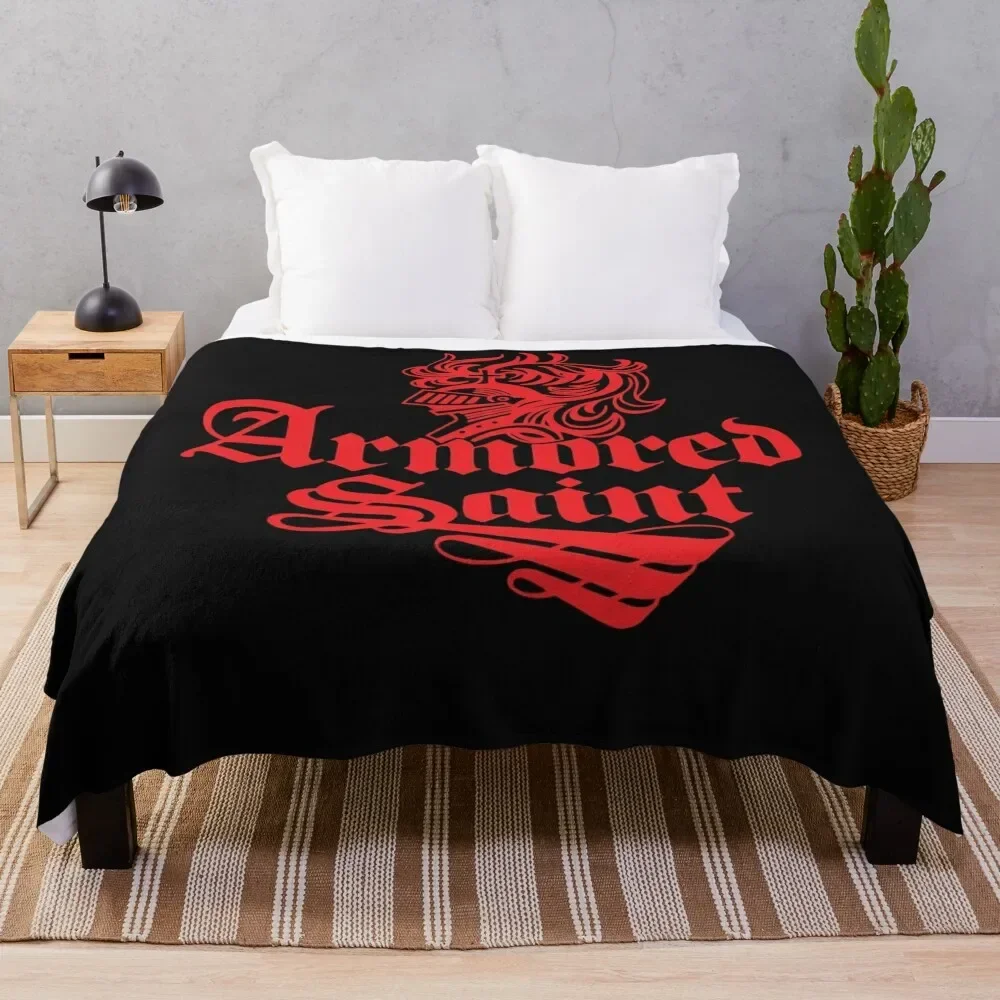 

Armored Saint Classic Throw Blanket Thermals For Travel Cute blankets ands Plaid on the sofa Blankets