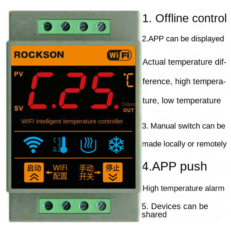 Solar Water Heater Engineering WIFI APP Remote Intelligent High Low Temperature Difference Controller Switch