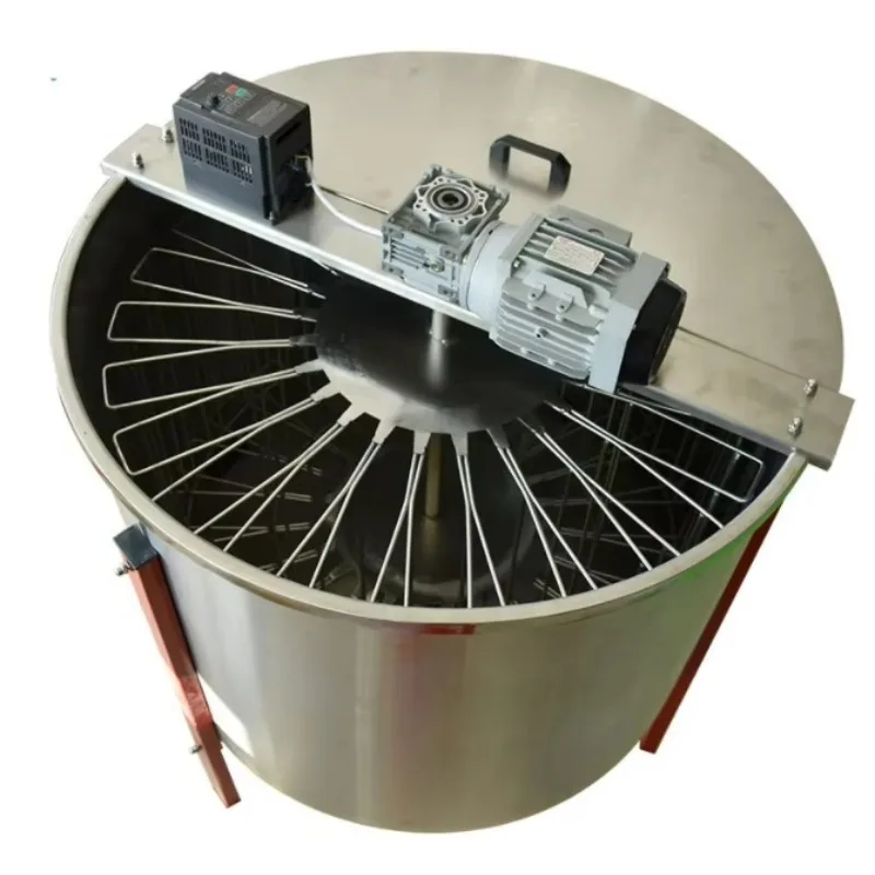 Nova máquina elétrica extratora de mel de aço inoxidável para apicultura 24_frame unidade extratora de mel