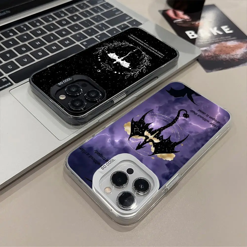 

Чехол для телефона с четырьмя крыльями в стиле аниме для iPhone 16, 14, 13, 12, 11 X XR XS 8 7 Pro Max Plus, роскошный роскошный смартфон с полупрозрачным цветным принтом