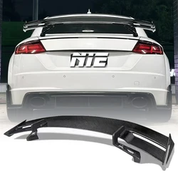 For Audi Tt Tts Ttrs R8 MK3 Mk2 Forged Forged Real Carbon Fiber Gloss Black Rear Wing Trunk Rear Spoiler
