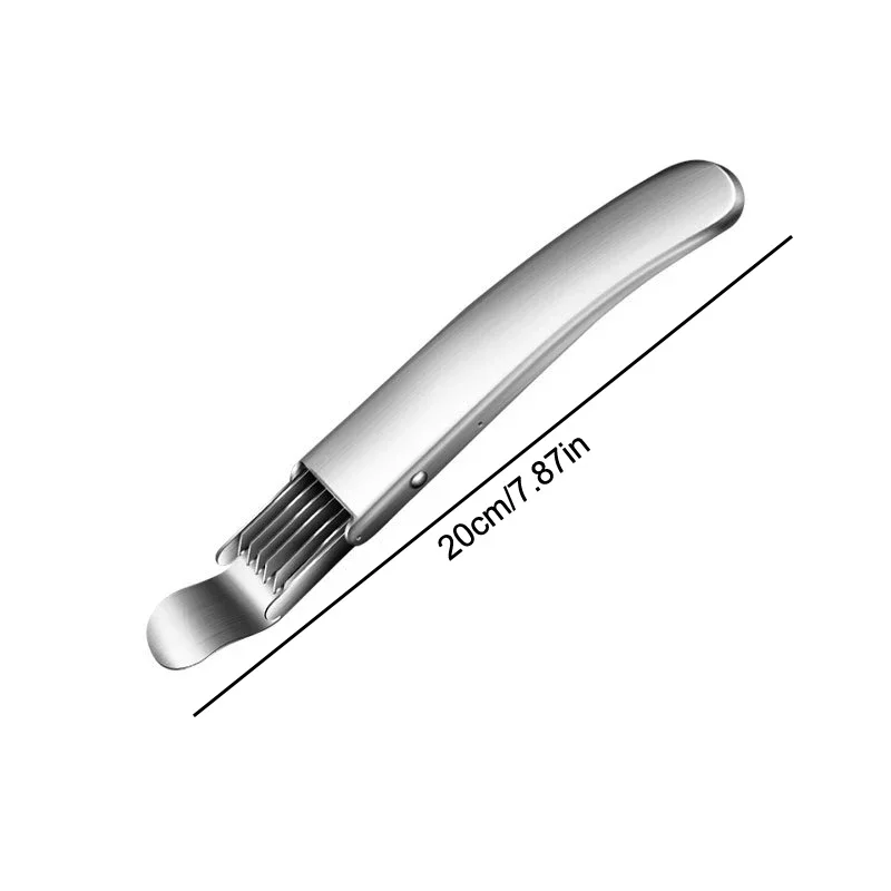 1 szt. Krajalnica do warzyw z włókna jedwabiu, krajalnica do cebuli, krajalnica do warzyw kuchenna, krajalnica do cebuli ze stali nierdzewnej, siekacz do warzyw