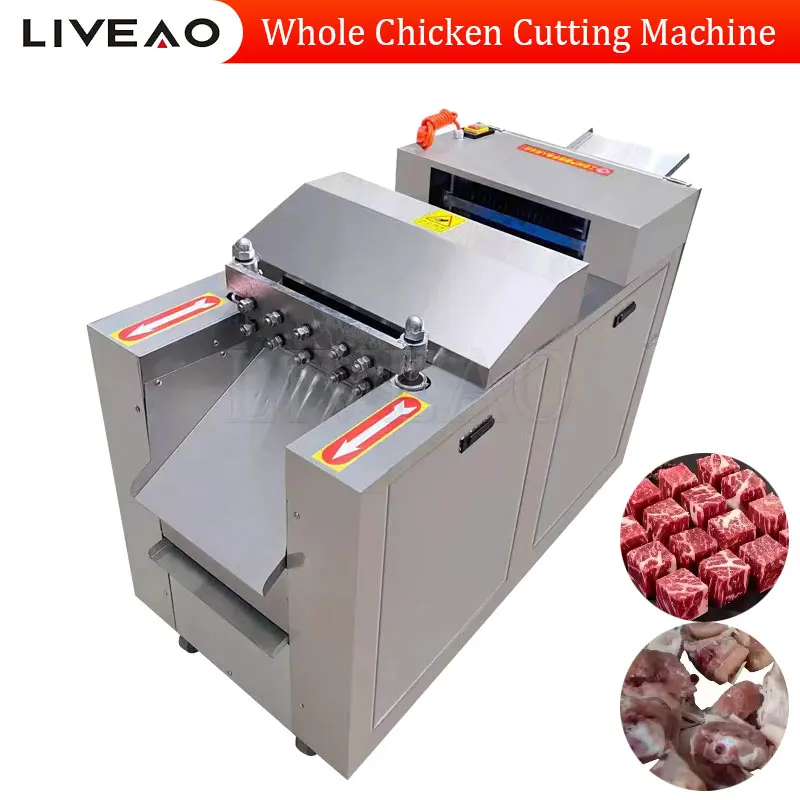 Automatic Frozen Fish Meat Cube Cutting Chicken Machinebone Meat Cutter Chicken Fish Cutting Machine