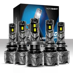 Novsight 25000lm farol led h7 led canbus h4 h11 h8 h9 9005 hb3 9006 hb4 lâmpadas de luzes do carro 240w 6500k branco h7 farol automático