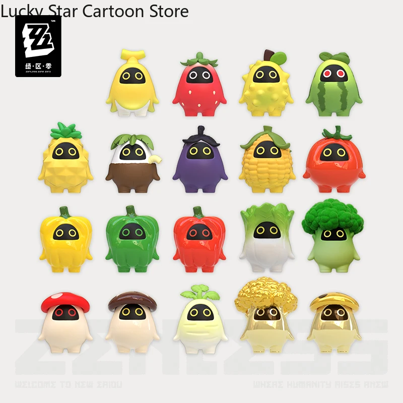 Presale الرسمية Zenless منطقة صفر ZZZ الخضار Bangboo PVC الشكل صندوق أعمى صغير Kawaii هدية عيد ميلاد تأثيري عيد الميلاد عيد الهالوين