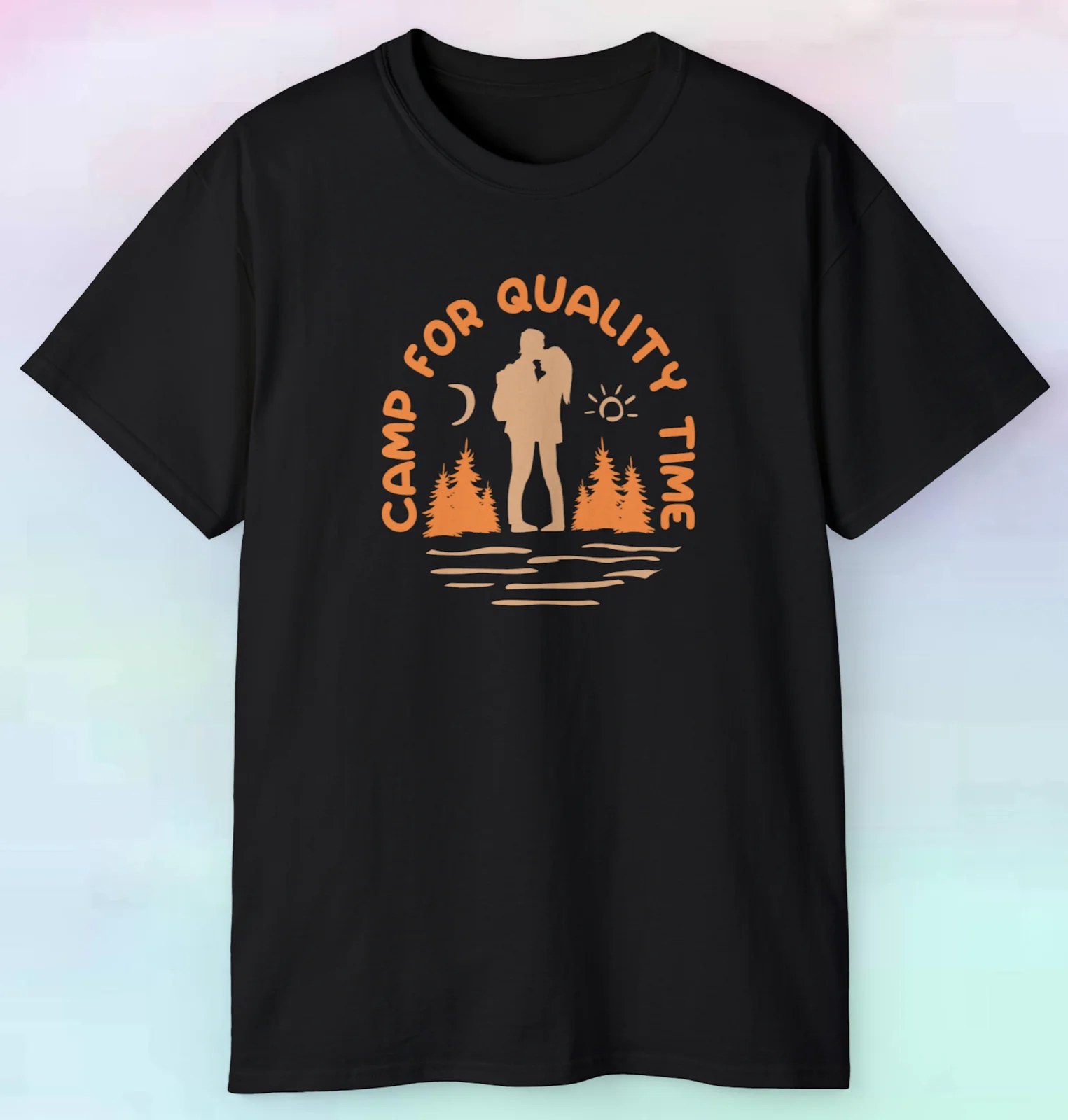 Men's Women's Camp For Quality Time T Shirt | Outdoors Nature Wilderness | S-5XL