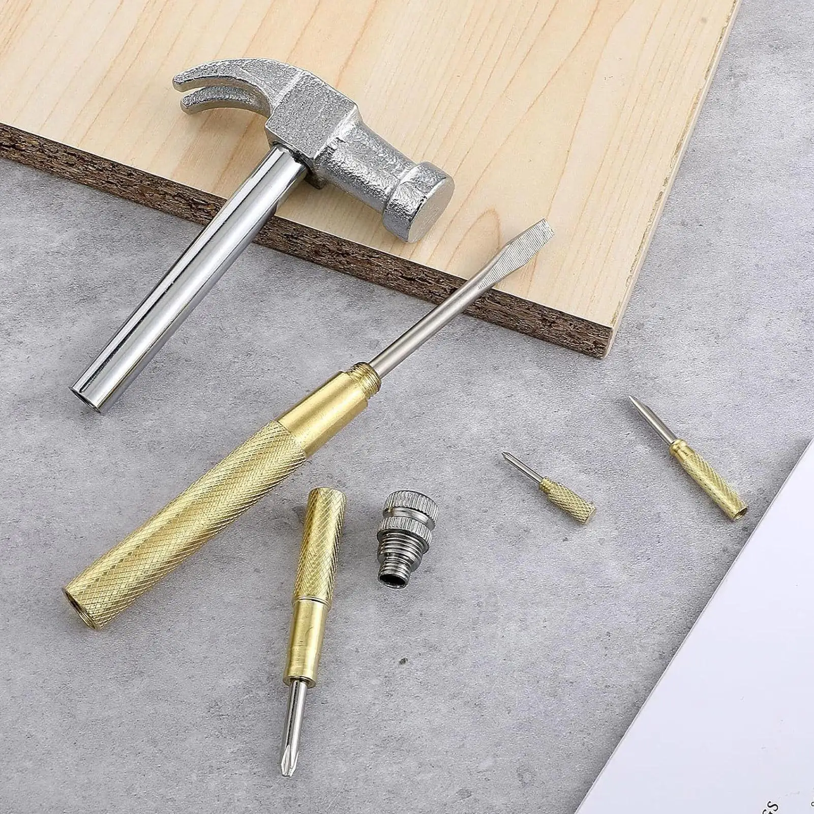Mały młotek narzędzie zestaw młotków kempingowych lekki antypoślizgowy śrubokręt młotek do kowadła obróbki drewna motoryzacji kempingu