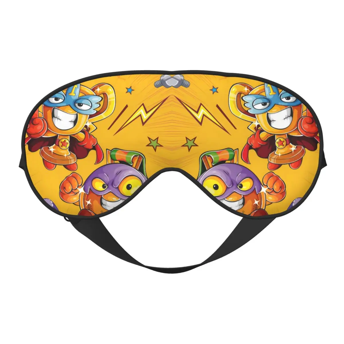 مخصص Supers Zingses لينة السفر أقنعة العين مزدوجة الجانب الغمامة الإبداعية رائعتين الكرتون أنيمي كتلة خارج بقع العين الخفيفة #1