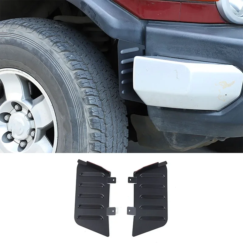 For Toyota FJ Cruiser 2007-2021 Aluminum Alloy Black Car Front Wheel Eyebrow Seam Fender Car Protection Decorative Accessories