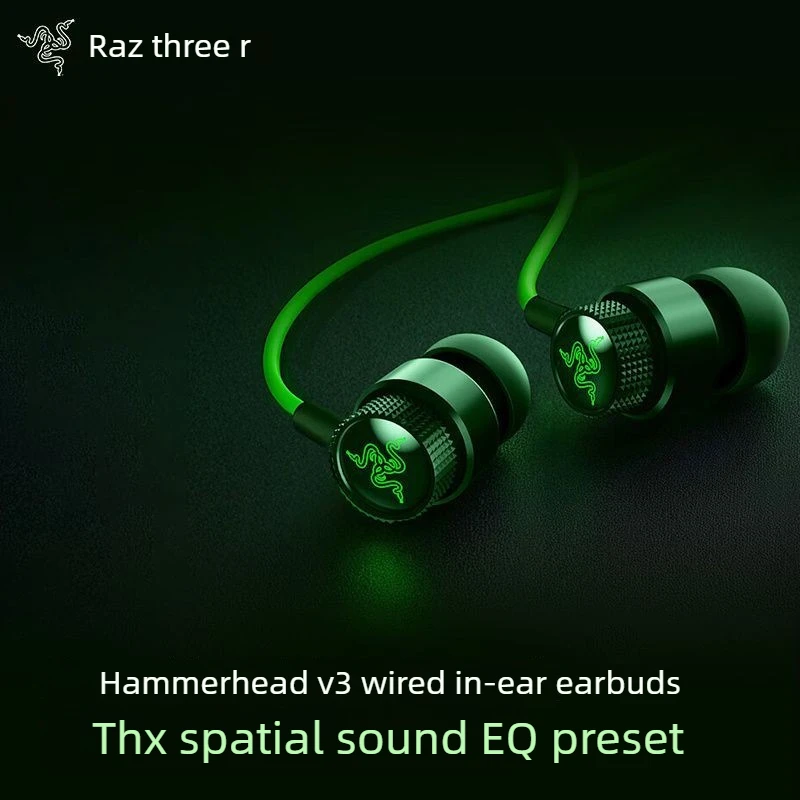 Custom Gaming Earphones Razer Hammerhead V3 Wired 3.5mm USB C Multi Platform Earbuds for PS4  Mac Mobile Xbox Switch Accessories