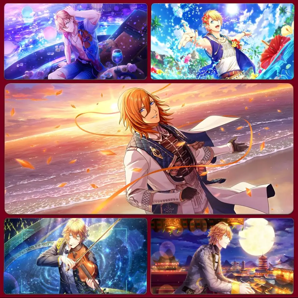 musical anime Uta no Prince sama Mouse Pad Large Gaming Mousepad with Stitched Edges Thickened Desk Mat PC
