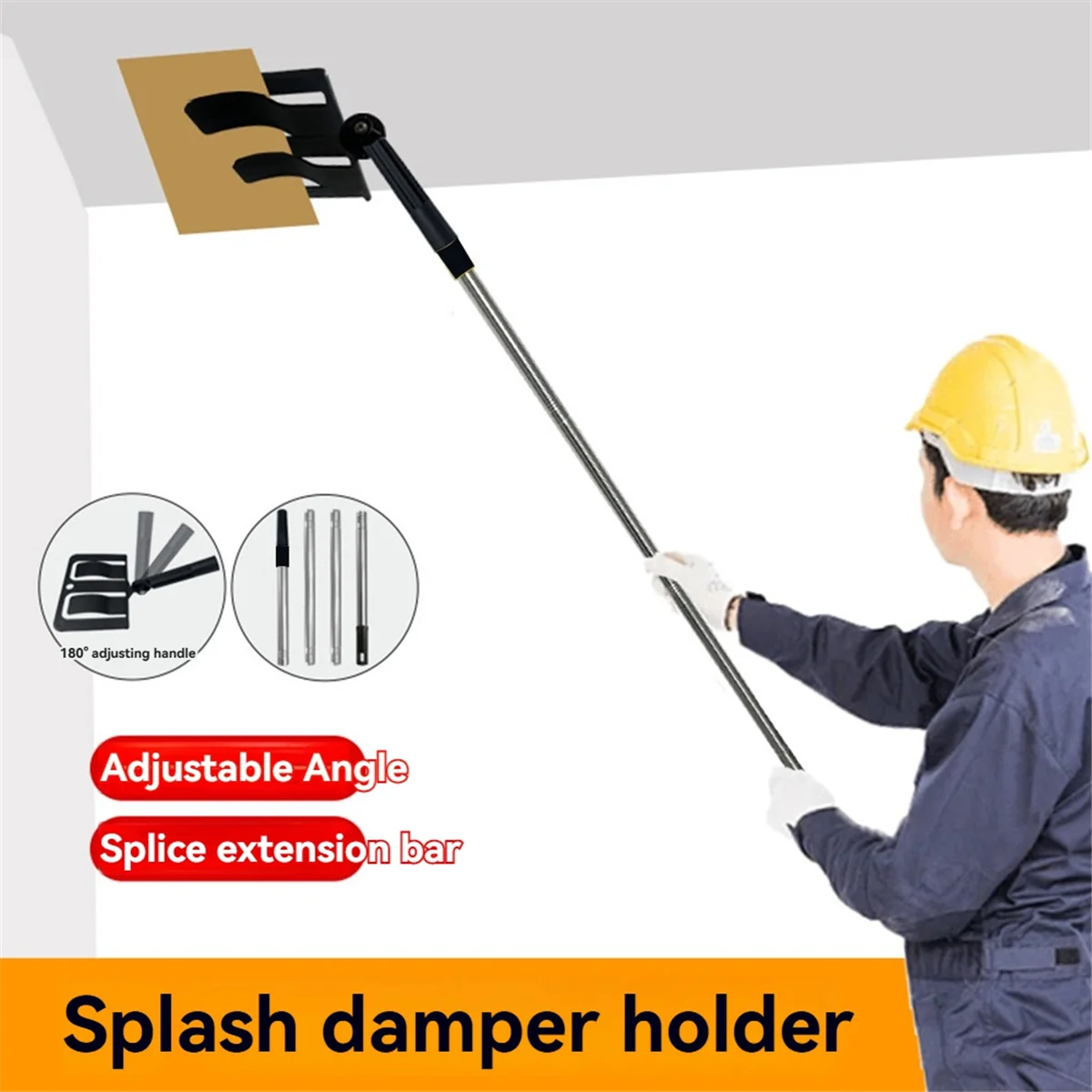 ABNJ Adjustable Angle Shield Holder Set Protect Splash-Proof Paint Baffle Grippers Long Rod Spraying Guards