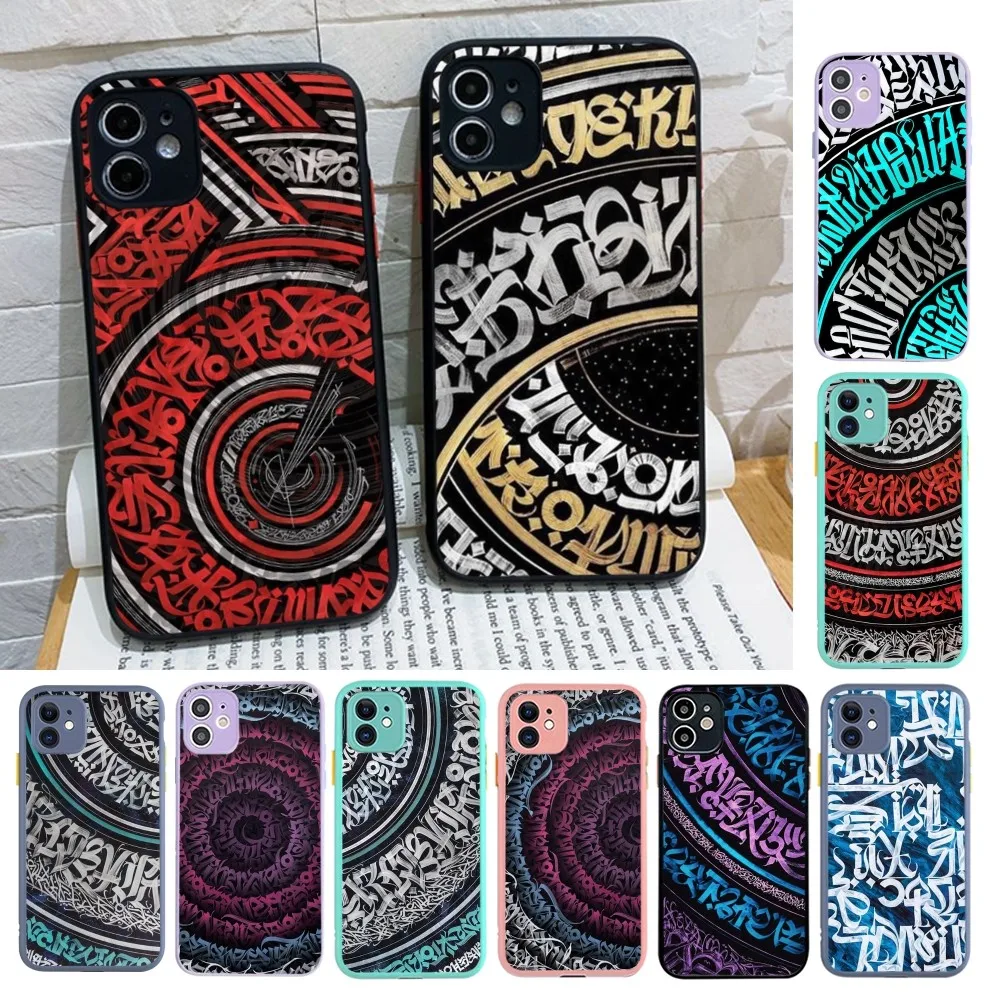 Pokras Lampas Art Graffiti Phone Case For iPhone 14 X XR XS 7 8 Plus 11 12 13 pro MAX 13mini Matte Shockproof Case