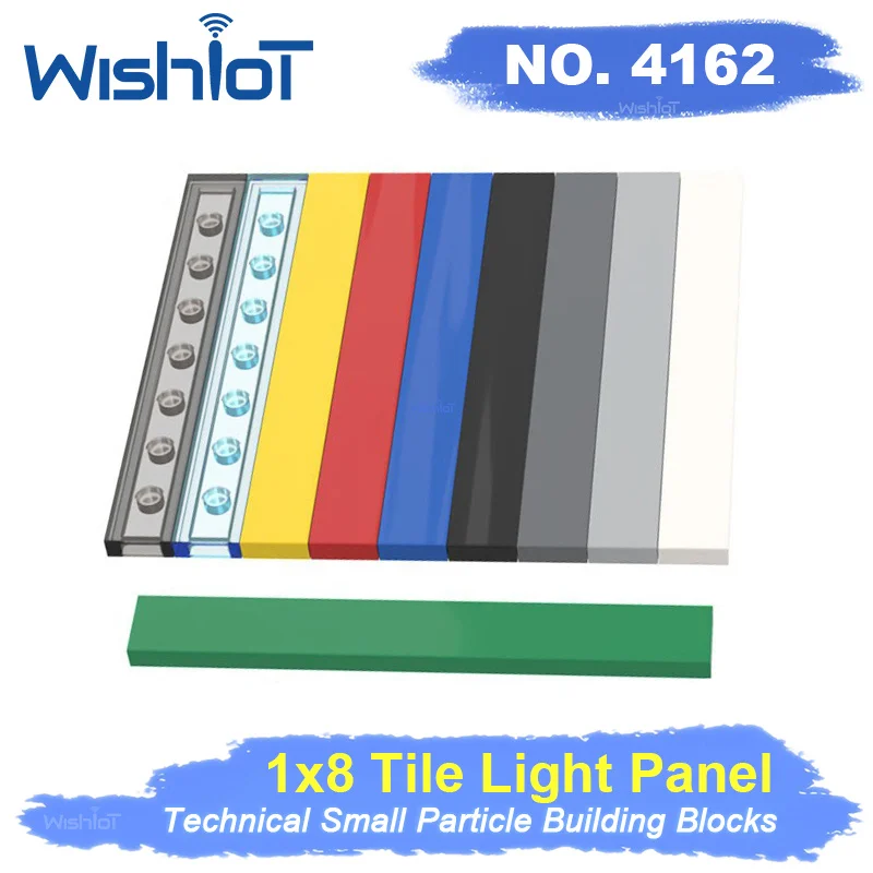 

1x8 плитка, гладкая панель 4162, аксессуары для самостоятельного сращивания, игрушки, классические развивающие строительные блоки, совместимые частицы