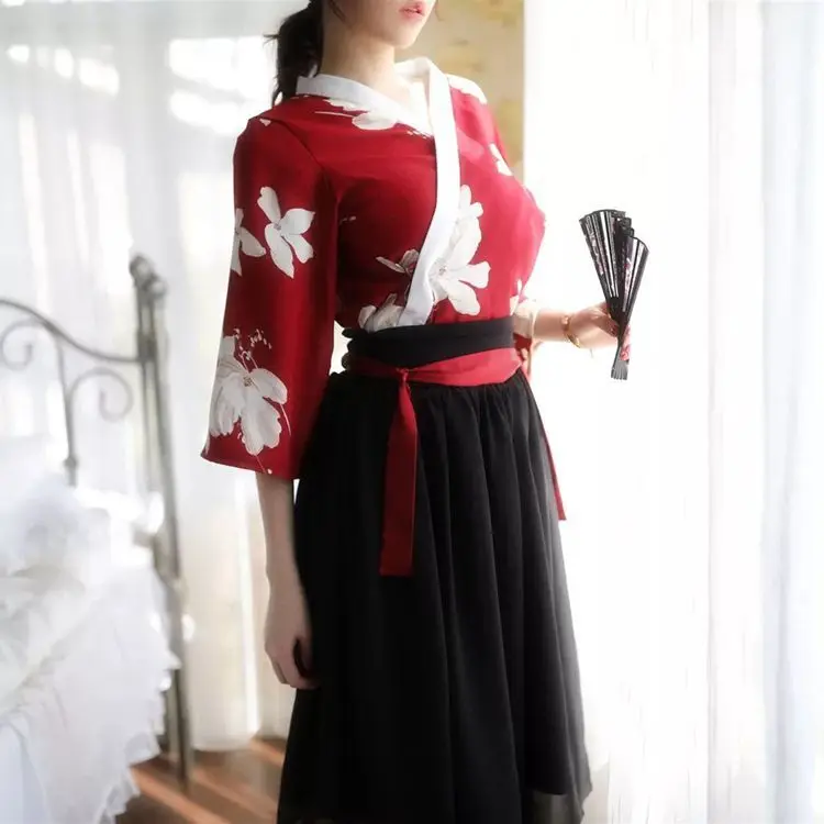 جنسي الملابس الداخلية النسائية الكلاسيكية المطبوعة Hanfu مثير البدلة الموحدة إغراء Cw73914