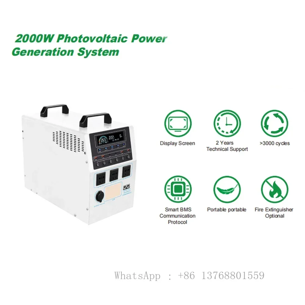 Solar Phone Charging Off Grid 2000w Panel Power Station Solar Generator Outdoor Ups Portable Power Station 500w