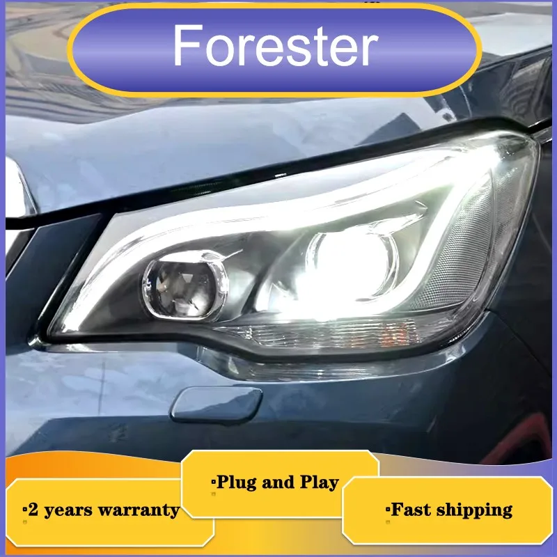 

Автомобильные аксессуары для Subaru Forester, фары 2013-2016, фары Forester, DRL, сигнал поворота, фары ближнего и дальнего света, линзы проектора