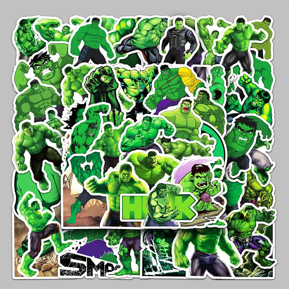 10/30/50PCS Disney Marvel Super Hero Hulk Cartoon Stickers DIY Guitar Laptop Luggage Skateboard Graffiti Decals Fun for Kid Toys