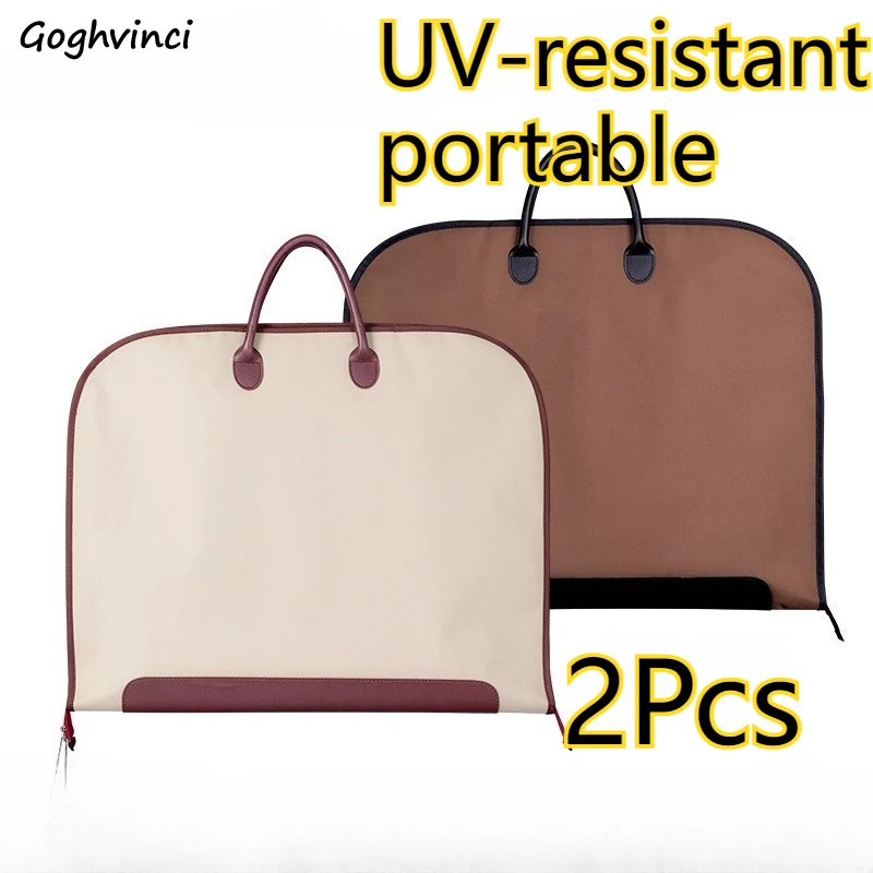 

Clothing Covers Household Dust-proof Simple Capacity Clothes Storage Bags Multi-function Premium Oxford Suit Bag 2Pcs Durable
