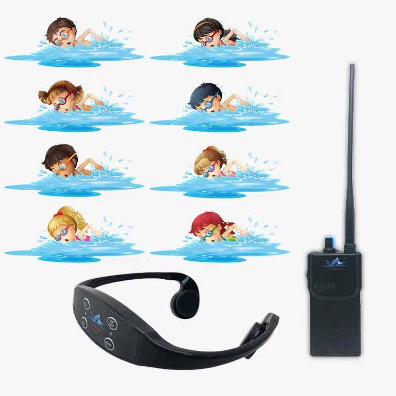 

Open Water Sports Real Time Training System 1 Transmitter 1 Waterproof Wireless Bone Conduction Headphone Swimming Headsets