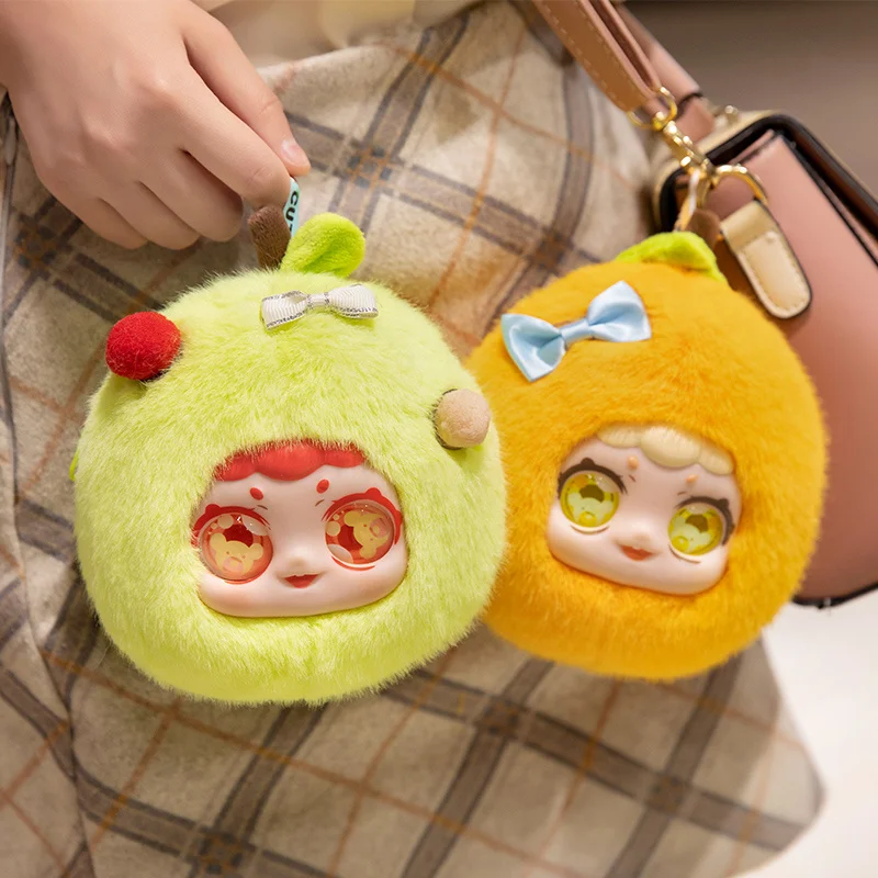 15 cm Macaron-Farbe, Obst-Geldbörse, niedliches Vinyl-Gesicht, Plüschtiere, Avocado, Zitrone, Orange, Anhänger, Geschenk für Tierbegeisterte, Kinder, Hängetasche
