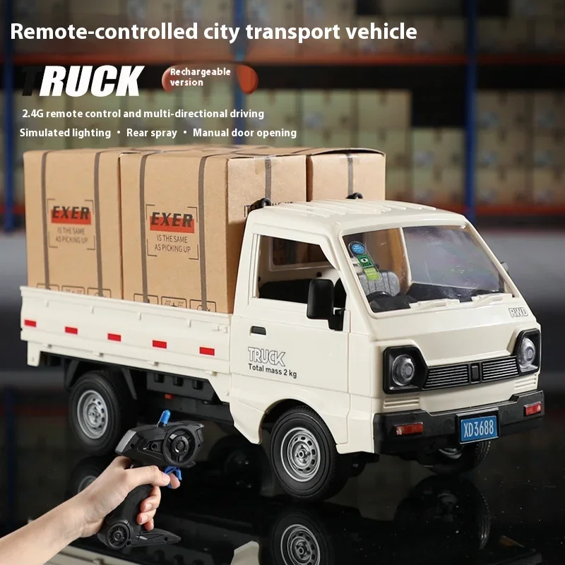 

1: 16 New Remote-Controlled Truck Simulation Remote Control Van Model Spray Children'S Toys Gifts For Children