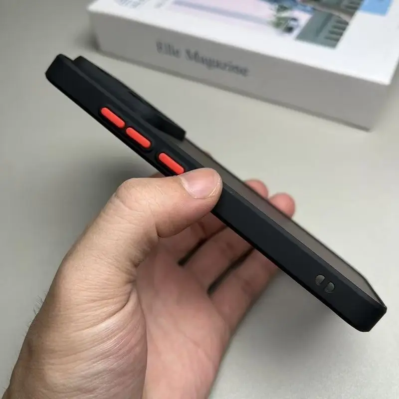 حافظة عصرية ذات ألوان متباينة ملمس جلدي لهاتف Xiaomi 17 15 14 T Pro حافظة واقية من الأكريليك الشفاف الناعم المقاوم للصدمات