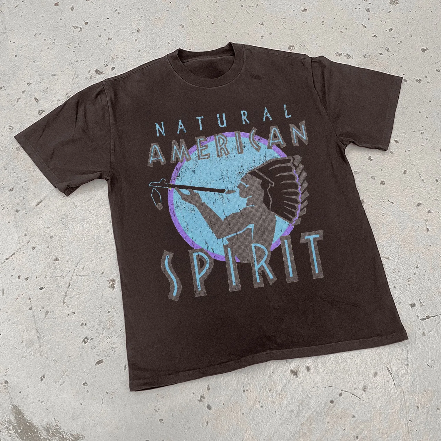Natural American Spirit Cigarette Vintage Graphic T-Shirt Cotton Men Women Streetwear Tee