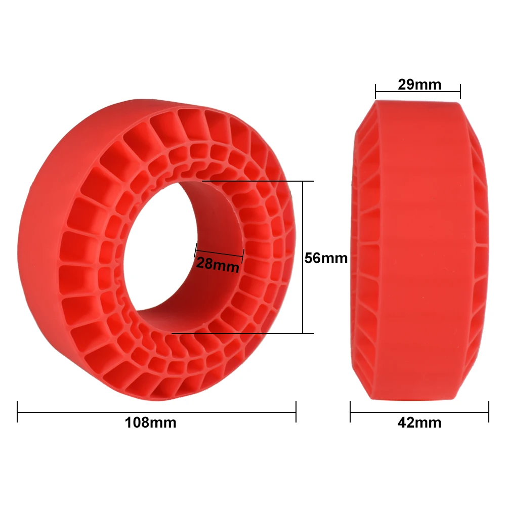 9IMOD 1.9inch Tires Insert Silicone Rubber Insert Foam Fit 118-122mm Wheel Tire Inner Filler Waterproof for 1/10 TRX4 TRX6 SCX10