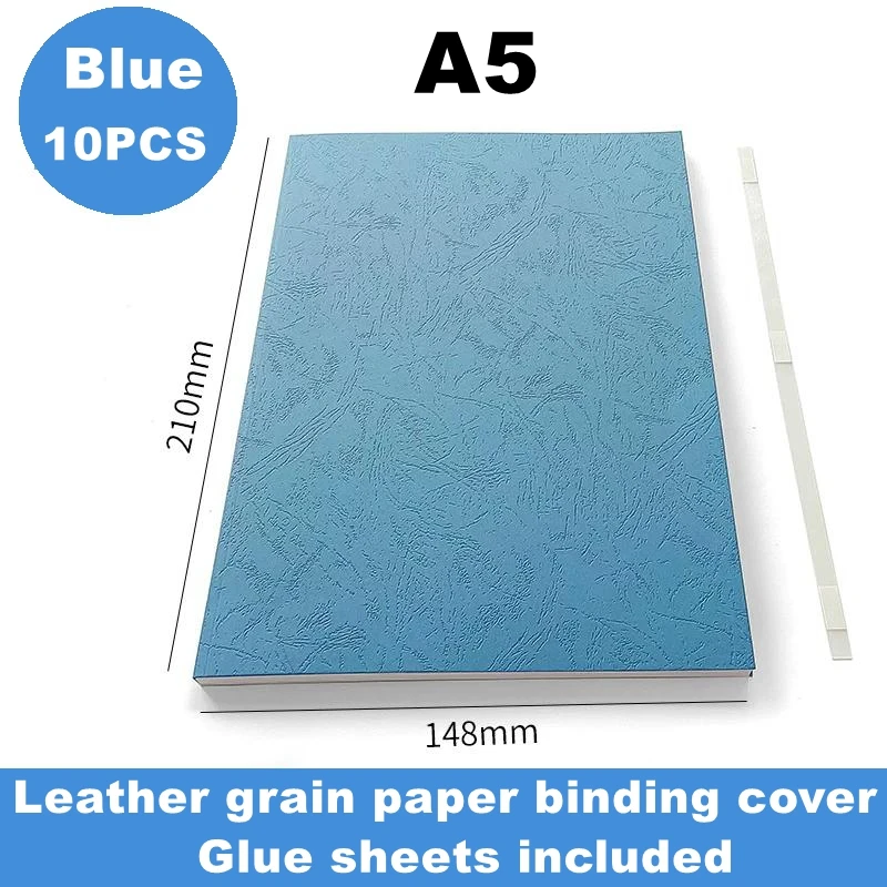 10 PZ/LOTTO ReadStar A4/A5 2-36mm Ptintable 230g Carta Granulata Termica Vincolante Copertina del Libro Include Fogli di Colla