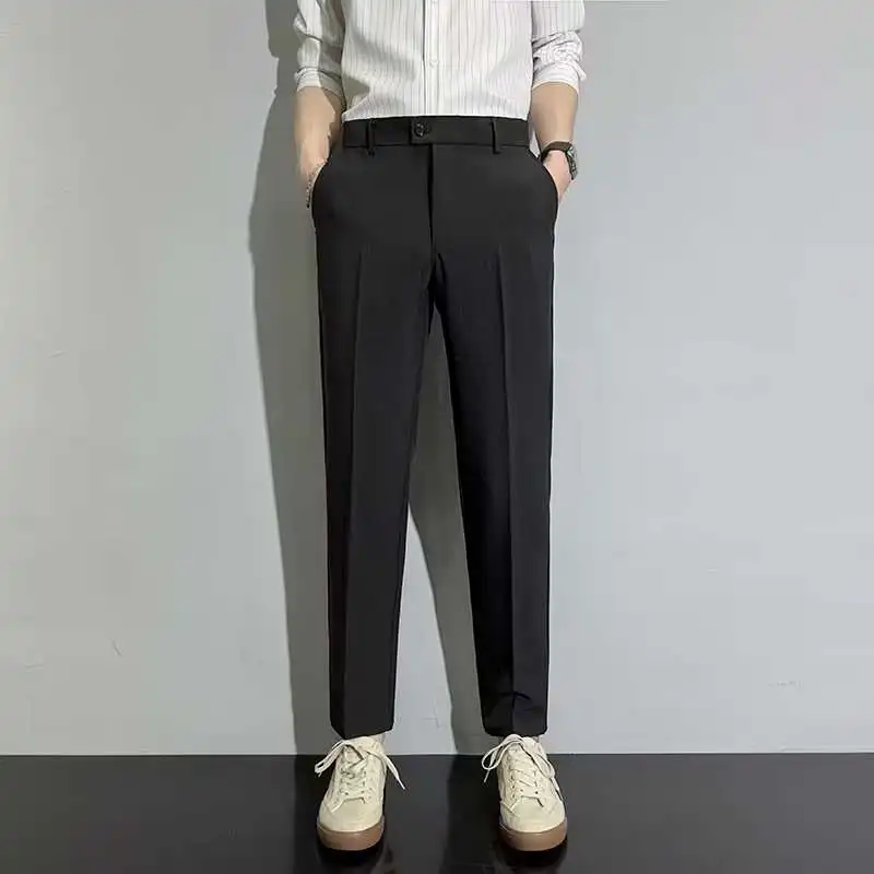 

Повседневные мужские Khakis, свободные брюки на весну и осень, длинные брюки, модные легкие летние прямые брюки Maturi