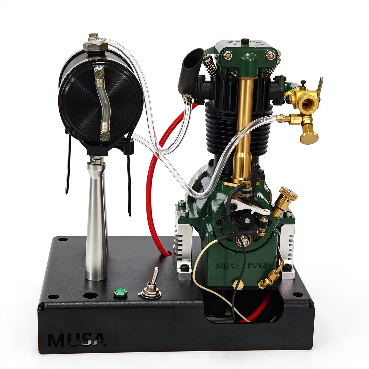 MUSA REDDOG  Single Cylinder Air Cooled Four Stroke Engine Model  Built in Oil Pump Engine That Can Be Started A Mechanical Toy