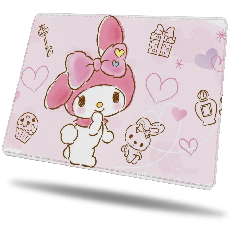 My Melody Mouse Gamer Girl Small Computer Mat Mause Pad Game Mats Mousepad Company Gaming Accessories Desk Accessory Pc Anime