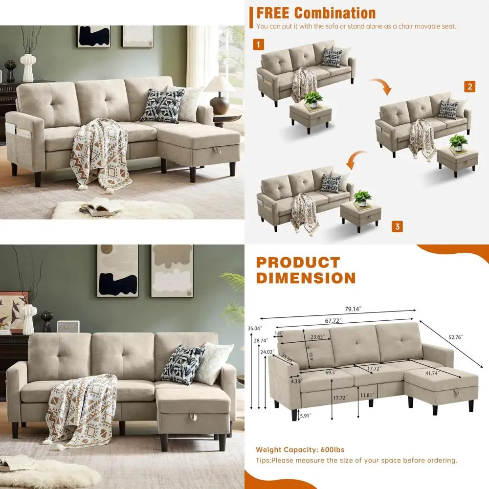 79" Sectional Sofa … - image