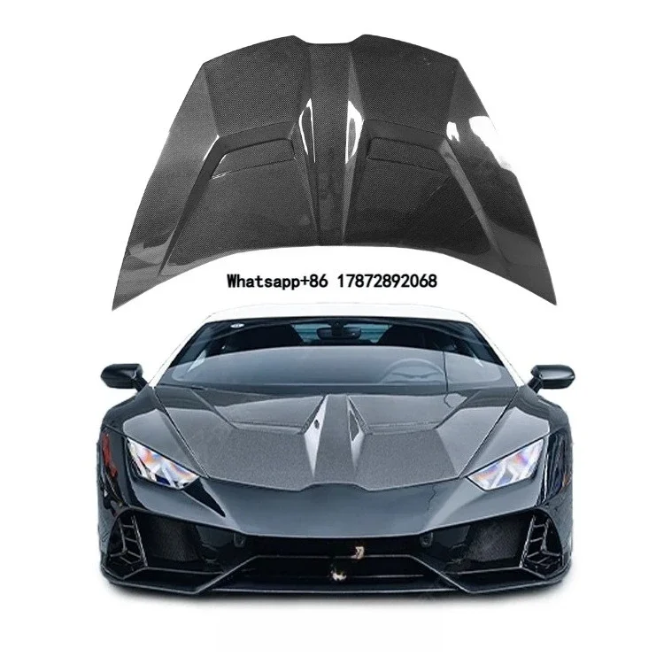 Carbon Fiber Engine Hood for Huracan LP610 Upgrade V Style Engine Hood Car