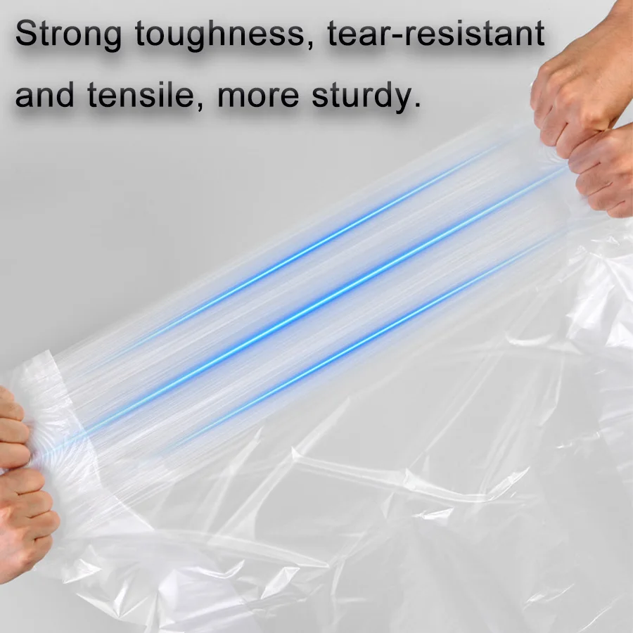 50/100Pc White High-Capacity Garbage Bag Disposable Thickened Storage Bags Clear Recycling Bin Liners Bags For Hotel For Kitchen