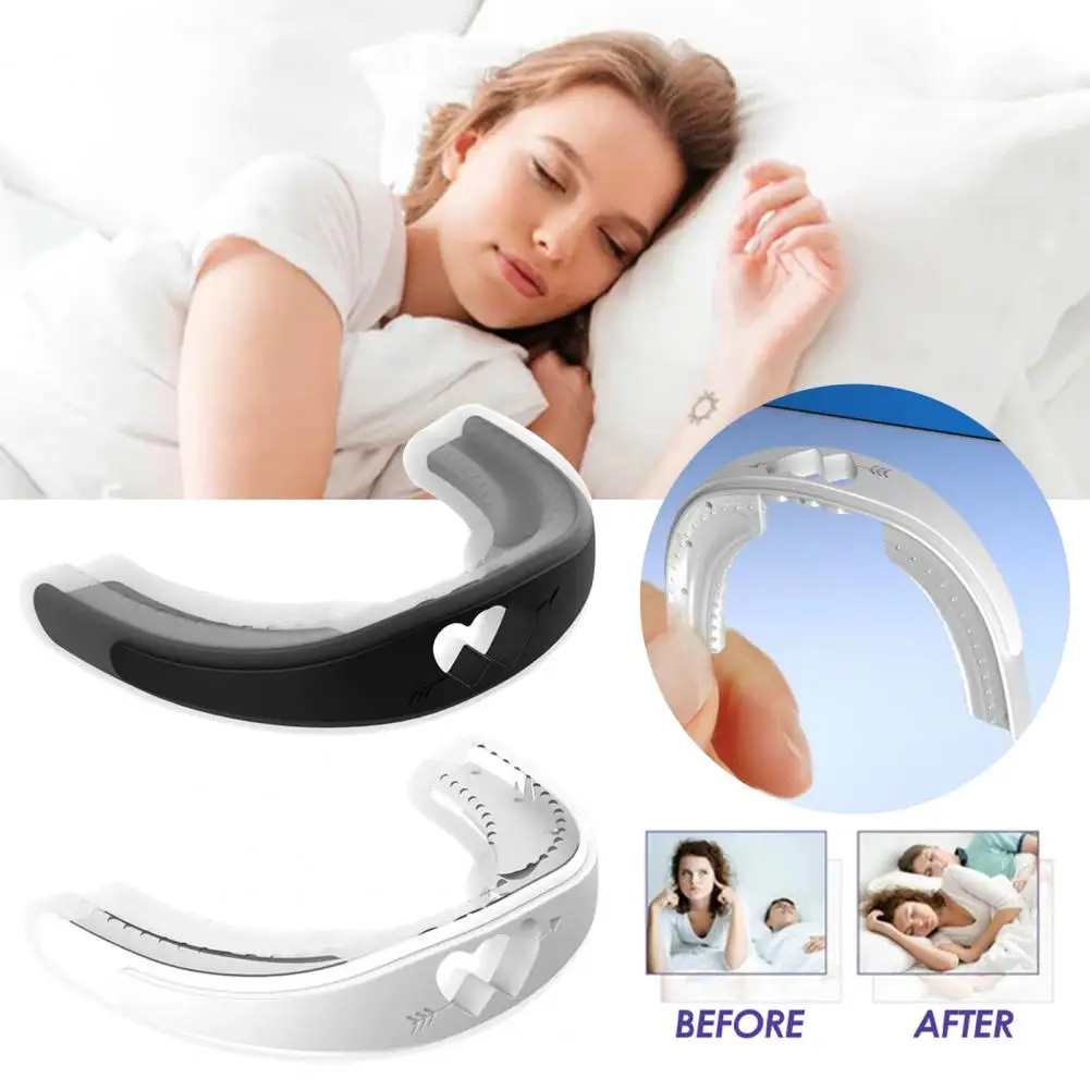 Anti Snoring Devices Silicone Braces Snore Reducing Aid Airflow Anti-grinding Dental Guard Anti-snore Sleep Apnea Devices