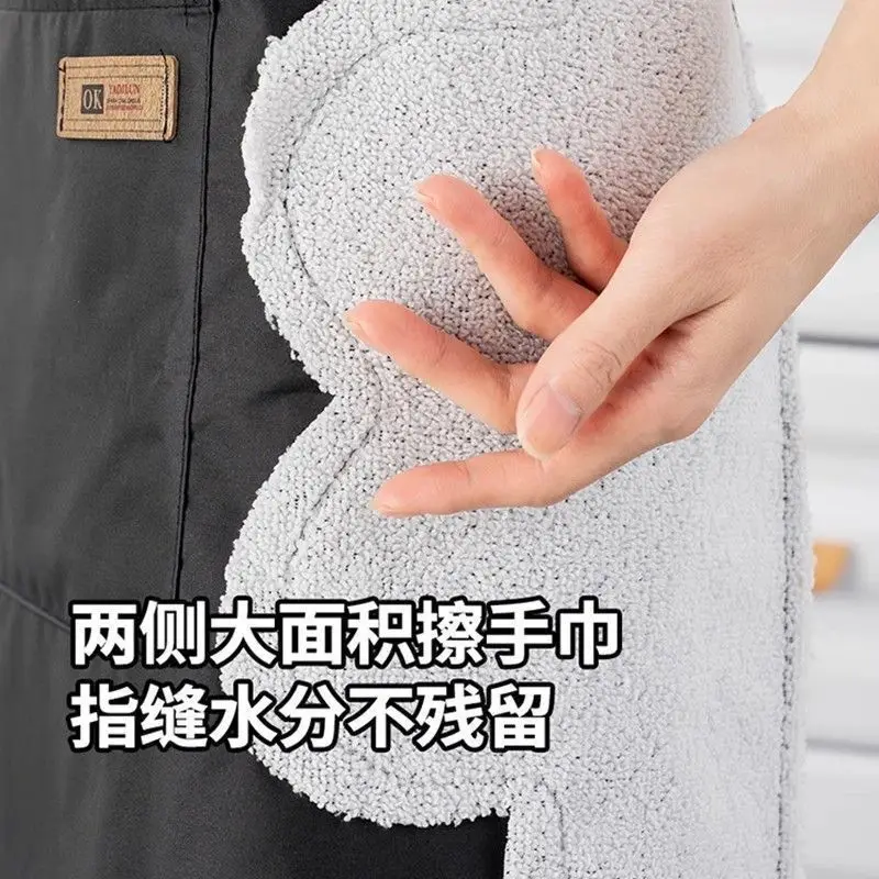 Kawaii Miffy Cartoon Kitchen Apron Waterproof Oil Resistant Stylish Waist Cover Household Cooking Workwear for Daily Home Use
