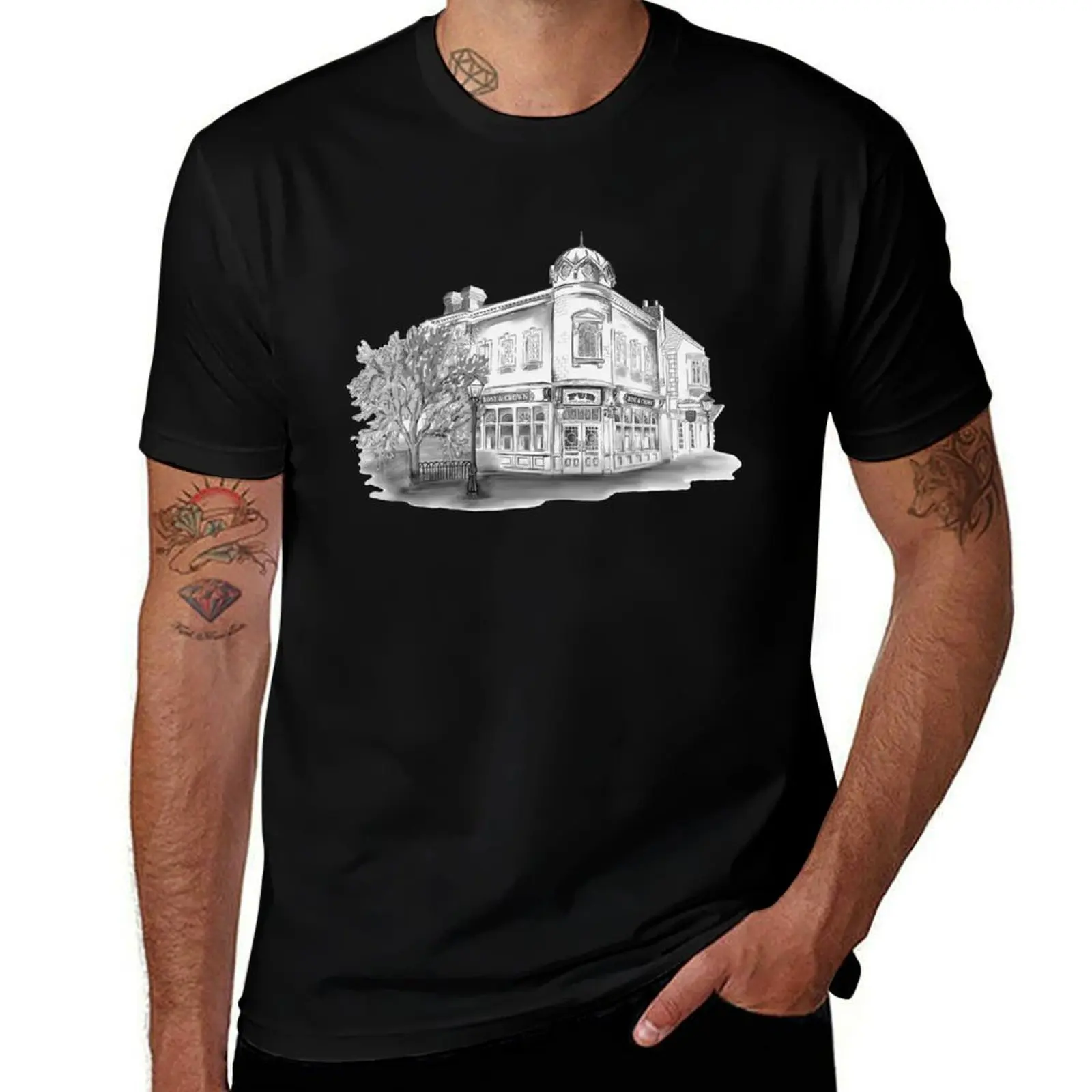 United Kingdom Pavillion Epcot T-Shirt Modern Print Casual T-Shirt