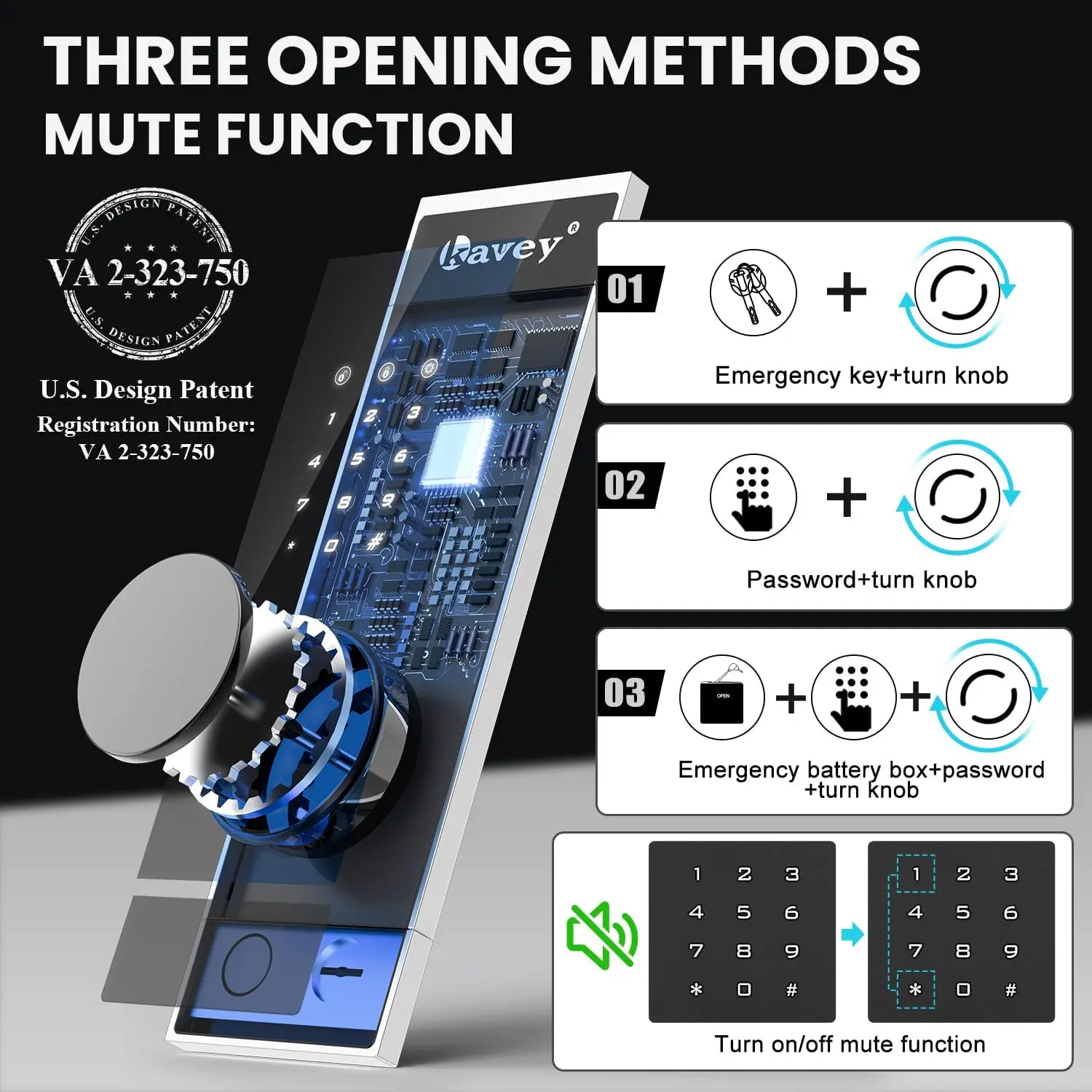 Caja de seguridad ignífuga, caja fuerte para dinero con compartimento oculto y pantalla táctil LCD, sistema de alarma dual y luz LED