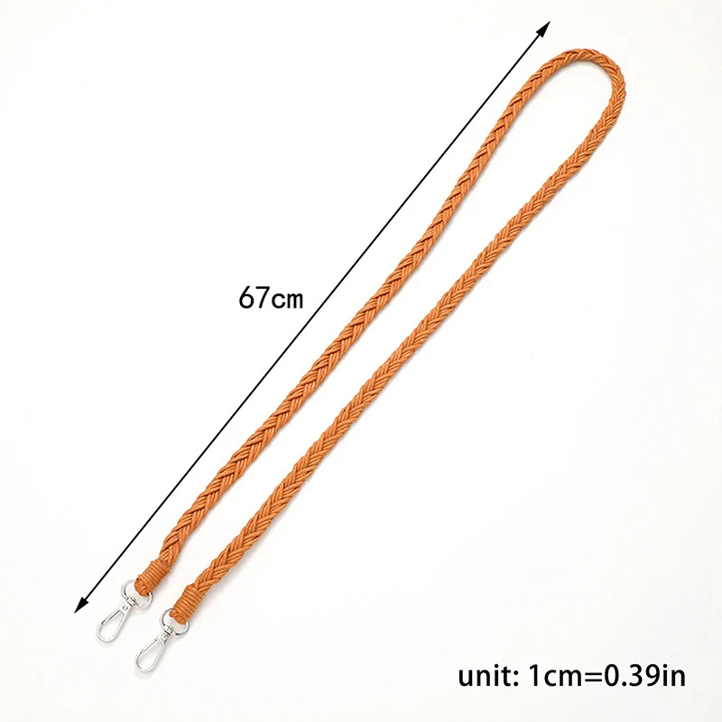 1Piece Handwoven Rope Camera Chain Simple Solid Color Shoulder Crossbody Bag Replacement Strap For Women Anti Lost Straps