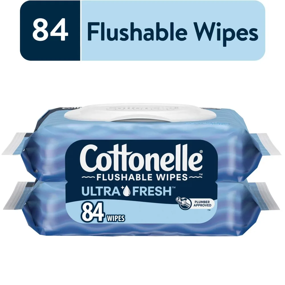 Ultra Fresh Flushable Wet Wipes for Adults and Babies