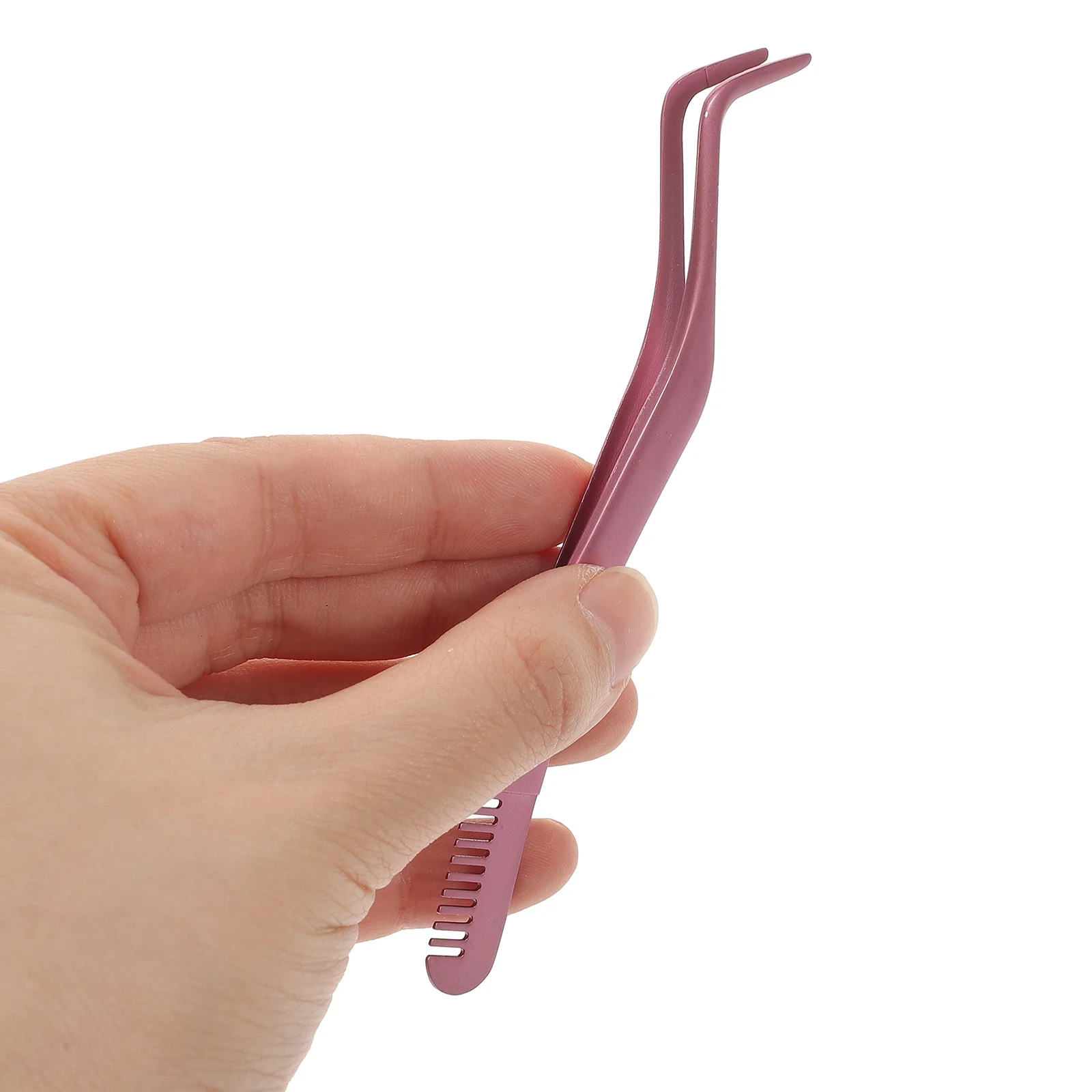 2 szt. Pęseta do rzęs ze stali nierdzewnej, aplikator do rzęs, małe narzędzie do rzęs, ergonomiczne profesjonalne narzędzie do makijażu rzęs dla kobiet