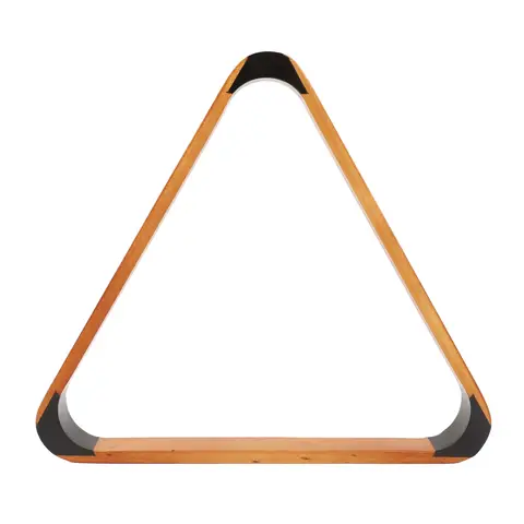Billiard Ball Triangle Rack Black Head 57.2MM Pine British  Fancy 9 Ball Pool Ball Rack Yellow Pool Ball Triangle Rack