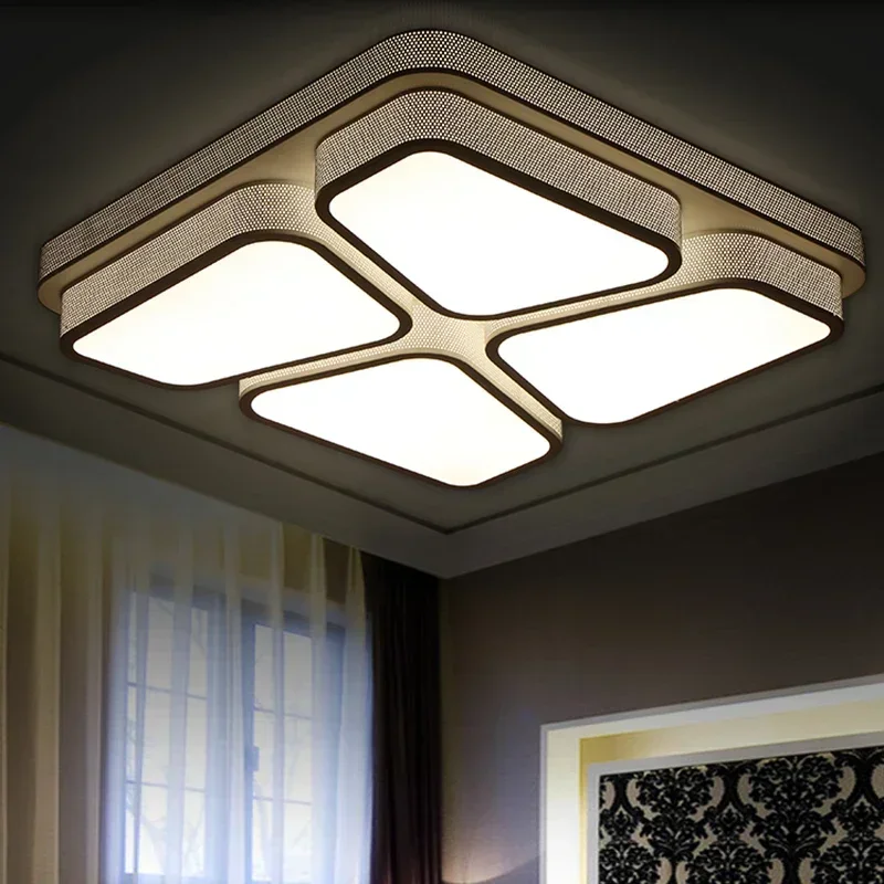 brief living room ceiling lamps  acrylic bedroom foyer lighting fixtures lampe plafonnier led moderne lamp flushmount lighting