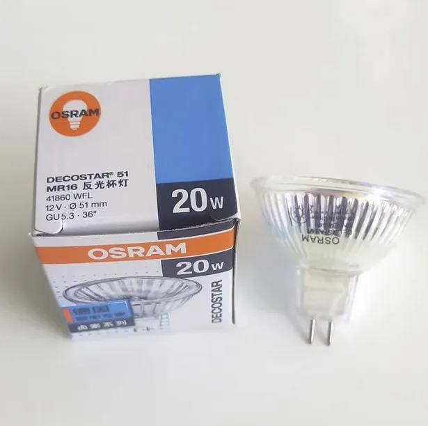 مصابيح OSRAM 41860 WFL GU5.3 MR16 12V 20W: تقييم شامل لأفضل خيار للإضاءة المركّزة في المنازل والمتاجر