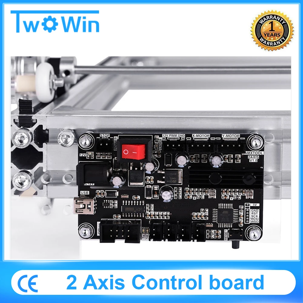 2-Axis Laser Engraver Control Board Panel, GRBL USB Port Main Board Integrated Driver For CNC 6550, 2017 Engraving Machine